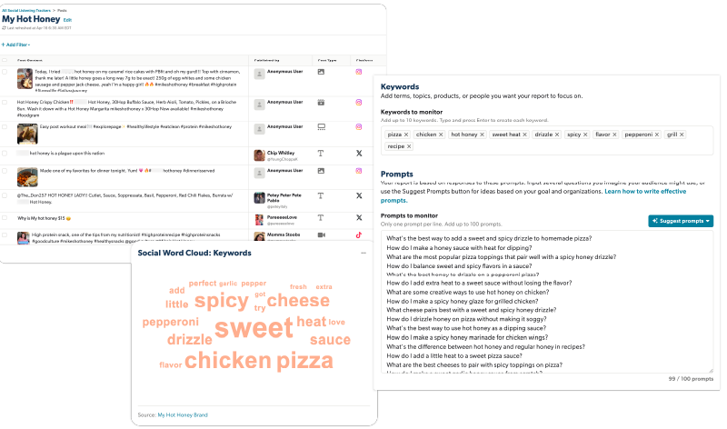 Social listening and Generative Pulse together in the Muck Rack platform